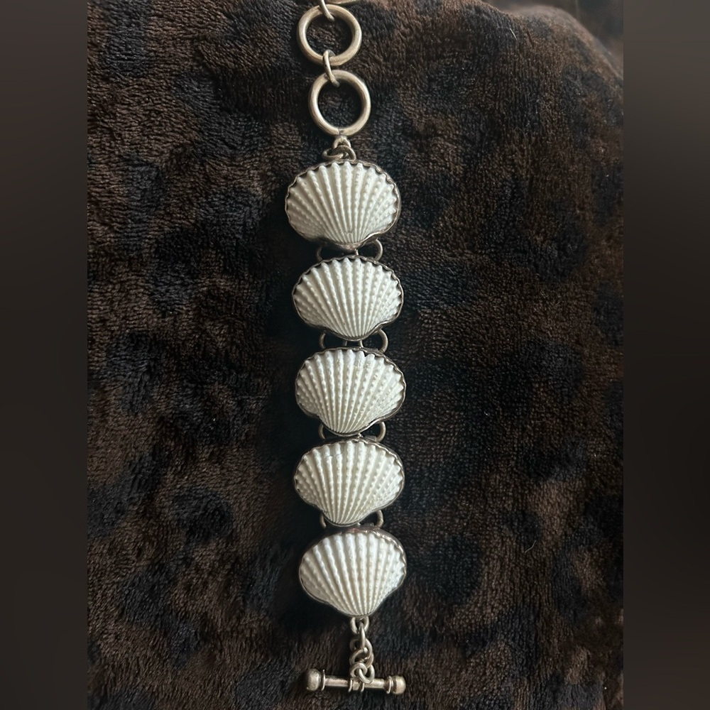Charles Albert Shell Bracelet Sterling Silver